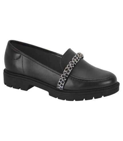 Mocassim Beira Rio Loafer com Brilho