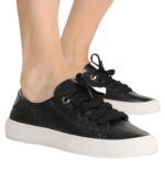 Tênis Casual Beira Rio Flatform com Cadarço – Preto - Imagem 2