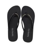 Chinelo Beira Rio Slim com Pedrarias – Preto - Imagem 2