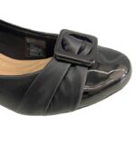 Scarpin Beira Rio Salto Grosso Fivela Bico Redondo – Preto - Imagem 5
