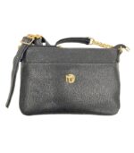 Bolsa Modare com Corrente Dourada e Textura Croco – Preto - Imagem 5