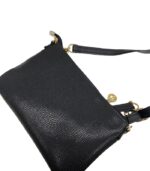 Bolsa Modare com Corrente Dourada e Textura Croco – Preto - Imagem 4