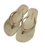 Chinelo Rasteira Beira Rio Glitter Dourado – Slim Conforto - Imagem 4