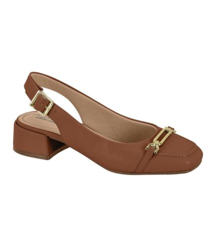 Sapato Slingback Modare Salto Bloco com Fivela