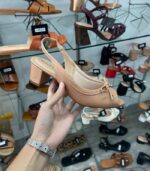 Sapato Peep Toe Beira Rio Slingback Salto Médio – Nude - Imagem 2