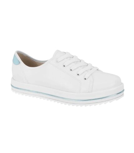 Tênis Casual Modare com Solado Tratorado – Branco e Azul