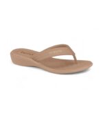 Chinelo Anabela Beira Rio Conforto com Detalhe Dourado - Imagem 3