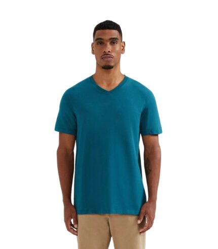 Camiseta Básica Hering Masculina Manga Curta Gola V World