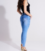 Calça Jeans Feminina Skinny Teezz- Lavagem Clara - Imagem 2