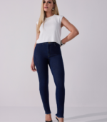 Calça Jeans Feminina Skinny- Barra Desfiada