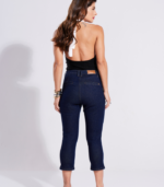 Calça Capri Jeans Teezz- Lavagem Escura - Imagem 2